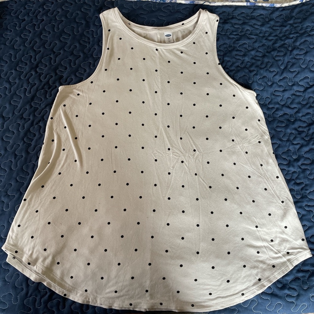Old Navy Cream Boxy Tank Top